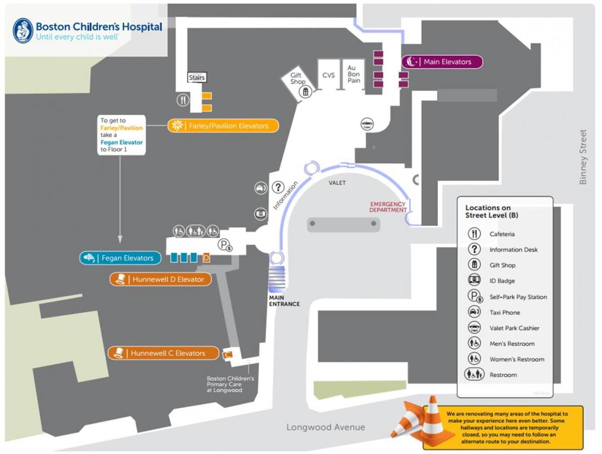 Children ' s Hospital Boston Karte