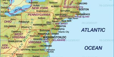 Boston auf der us-Karte