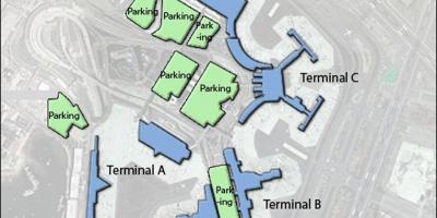 Karte von Boston Logan airport