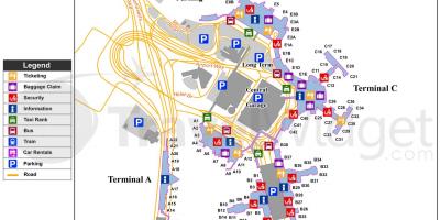 Logan Flughafen-terminal-Karte