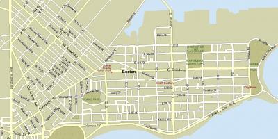 Karte von Boston mass