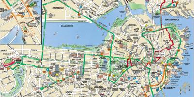 Boston trolley tours Karte
