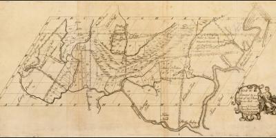Karte von kolonialen Boston