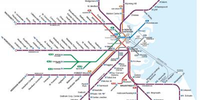 S-Bahn-Karte Boston