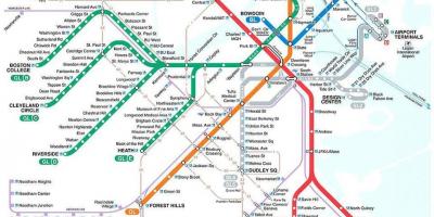 MBTA Boston Karte