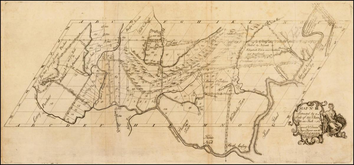 Karte von kolonialen Boston