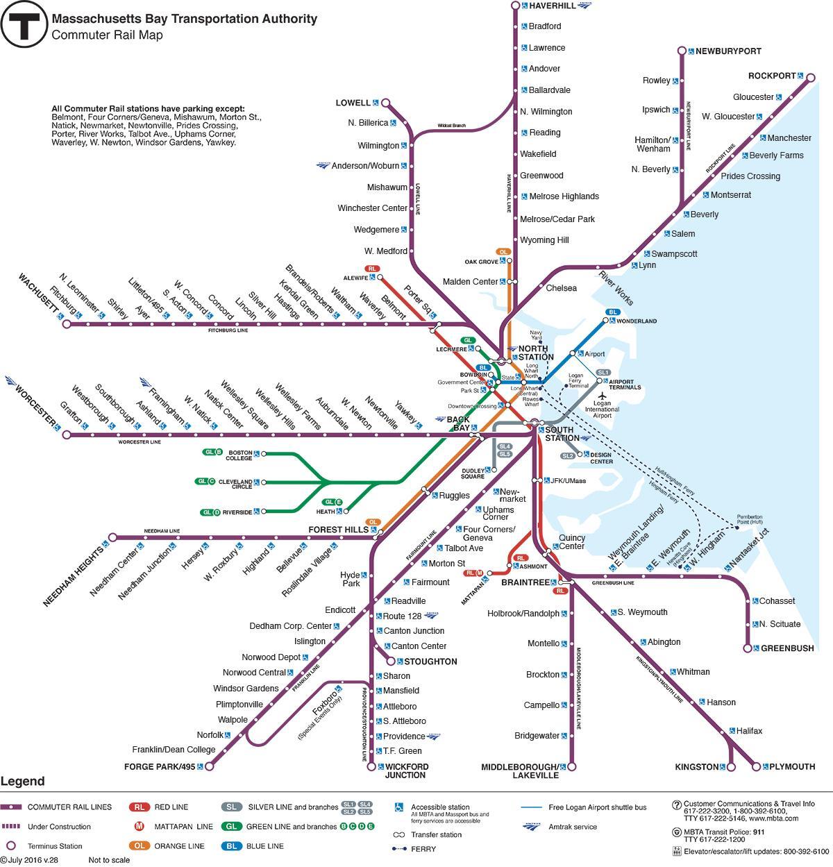 s-Bahn-Karte Boston