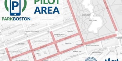 Boston Parkuhr-Karte